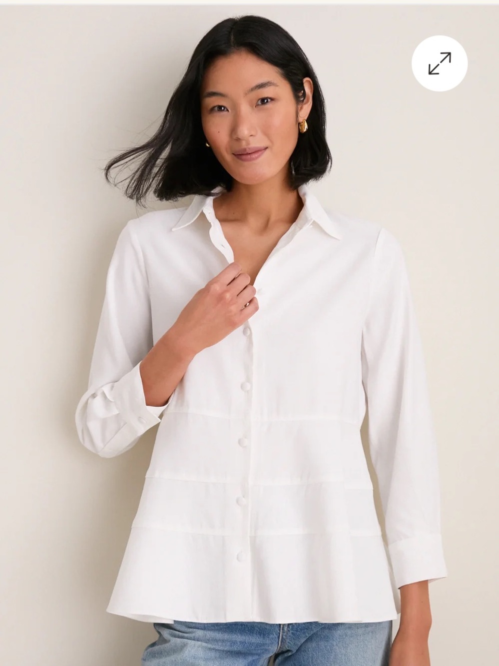 Nwot POMANDER PLACE
White Ashlen Blouse $100 Tuckernuck button up fall preppy